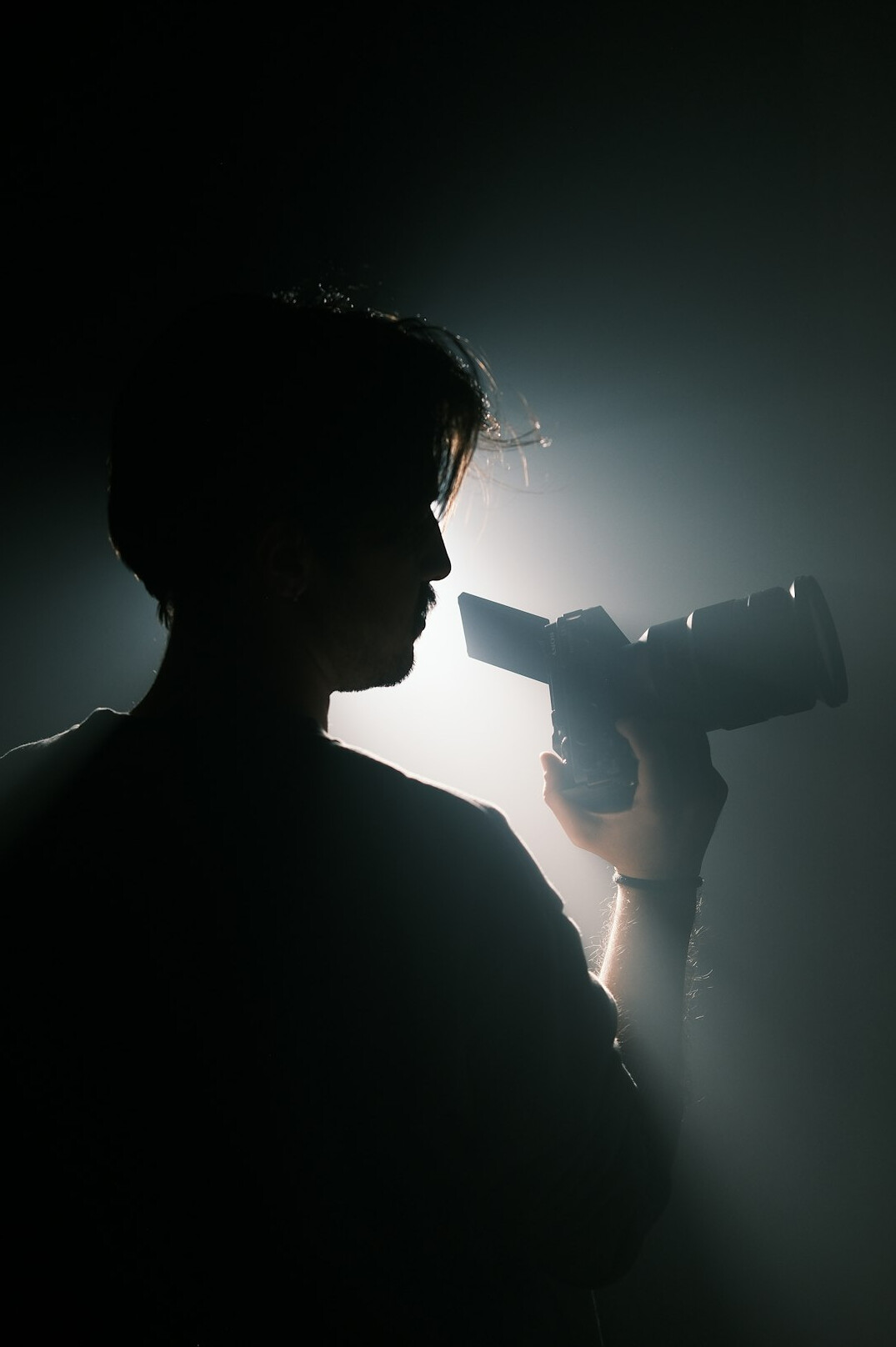 private investigator in shadow